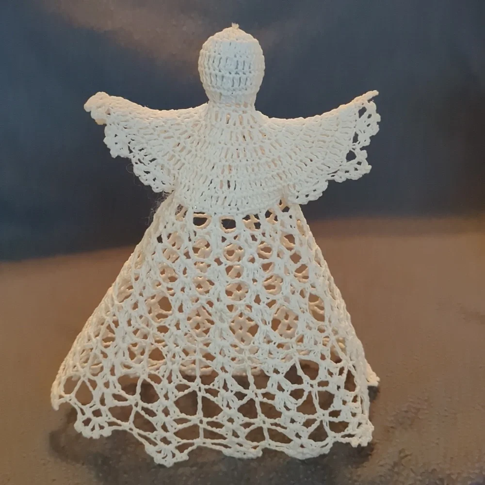 Crocheted Christmas Angels. Set Of 3